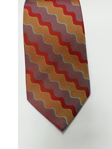 Wine, Orange and Green Silk Tie | Jane Barnes | Sam's Tailoring Fine Men's Clothing