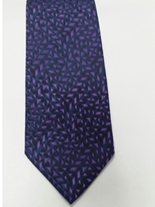 Navy With Violet Geometric Design Silk Tie | Jane Barnes Silk Ties | Sam's Tailoring Fine Men's Clothing