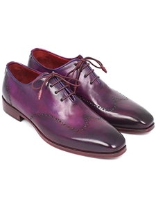 Purple Wingtip Handmade Men's Oxford | Men's Oxford Shoes Collection | Sam's Tailoring Fine Men Clothing