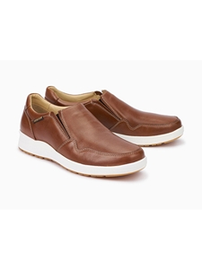 Hazelnut Textile/Leather Lining Men's Slip-on Shoe | Mephisto Loafers Collection | Sam's Tailoring Fine Men Clothing