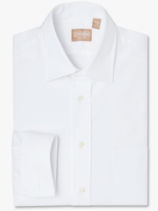 White Pinpoint Medium Spread Dress Shirt | Dress Shirts Collection | Sam's Tailoring Fine Men Clothing