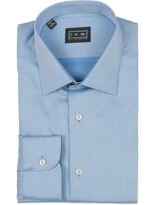 Blue Twill Ike By Ike Behar Fine Dress Shirt  | IKE Behar Dress Shirts | Sam's Tailoring Fine Men's Clothing