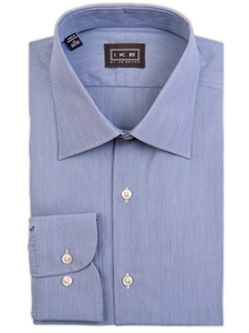 Light Blue Hairline Stripe Ike by Ike Behar Dress Shirt | IKE Behar Dress Shirts | Sam's Tailoring Fine Men's Clothing