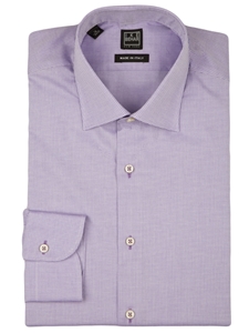 Purple Textured Marcus Men's Dress Shirt | IKE Behar Dress Shirts | Sam's Tailoring Fine Men's Clothing