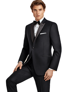 Black Super 120's Wool Jackson Men's Tuxedo | Ike Behar Tuxedos | Fine Men's Clothing