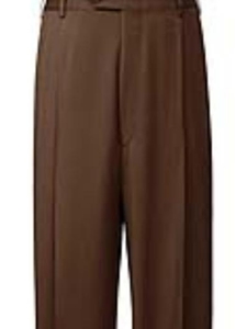Hart Schaffner Marx Wool/Cashmere Brown Pleated Trouser 562-389681 - Trousers | Sam's Tailoring Fine Men's Clothing