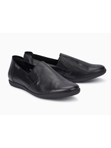 Black Smooth Leather Women's Flat Shoe | Women's Flat Shoes | Sams Tailoring