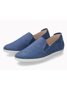 Dark Blue Smooth Leather Women's Flat Shoe | Women's Flat Shoes | Sams Tailoring