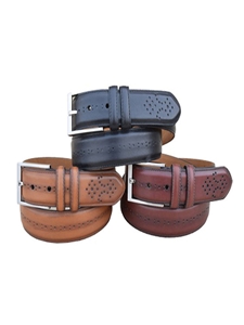 Chili Full Grain Anline Steer Hide Leather Dress Belt | Lejon Belts collection | Sam's Tailoring Fine Men Clothing