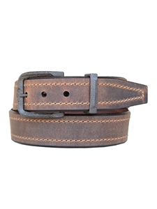 Sienna Oil Tanned Harness Leather Casual Belt | Lejon Belts collection | Sam's Tailoring Fine Men Clothing