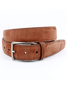 Whiskey Italian Nubuck Calfskin Men's Belt | Torino Leather Belts | Sam's Tailoring Fine Men Clothing