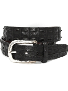 Black Genuine Hornback Crocodile Exotic Belt | Torino Leather Exotic Belts | Sam's Tailoring Fine Men Clothing