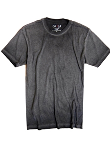 Basalt Grey Short Sleeves Vintage Washed t-shirt | Georg Roth Crew Neck T-shirts | Sam's Tailoring Fine Men Clothing