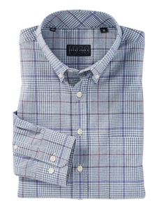 Blue Deco Glen Plaid Brushed Cotton Sport Shirt | Bobby Jones Shirts Collection | Sams Tailoring Fine Men's Clothing