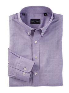 Purple Collins Herringbone Long Sleev Sport Shirt | Bobby Jones Shirts Collection | Sams Tailoring Fine Men's Clothing