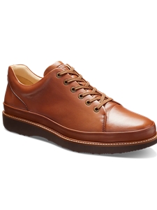 Whiskey Tan Leather With Black Sole Fine Men's Shoe | Samuel Hubbard Shoes | Sam's Tailoring Fine Men Clothing