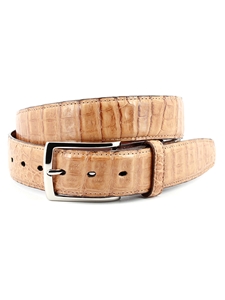 Saddle South American Caiman Exotic Belt | Torino Leather Belts | Sam's Tailoring Fine Men Clothing