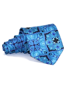 Blue And Black Sartorial Silk Necktie | Italo Ferretti Ties | Sam's Tailoring Fine Men Clothing