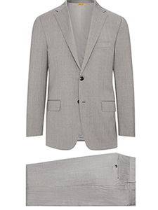 Light Grey Four Seasons Super 120's Wool Suit | Hickey Freeman Suit Collection | Sam's Tailoring Fine Men Clothing