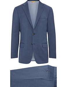 Slate Blue Super 130's Wool Four Seasons B-Fit Suit | Hickey Freeman Suit Collection | Sam's Tailoring Fine Men Clothing