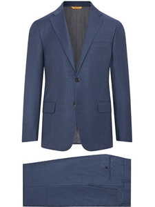 Slate Blue Super 160's Honeyway Wool Suit | Hickey Freeman Suit Collection | Sam's Tailoring Fine Men Clothing