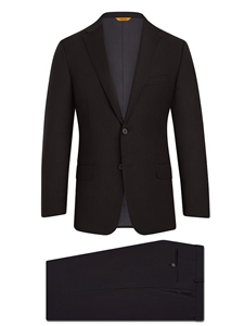 Black Super 150's Tasmanian Wool B-Fit Suit | Hickey Freeman Tasmanian Suits | Sam's Tailoring Fine Men Clothing