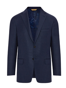 Navy Hopsack Glopal Guardian Men's Blazer | Hickey Freeman Sportcoats Collection | Sam's Tailoring Fine Men Clothing