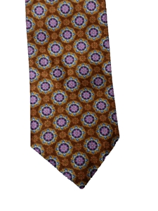 Rust Brown Medallion Heritage Estate Tie | Estate Ties Collection | Sam's Tailoring Fine Men's Clothing