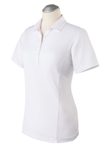 White Taylor Performance Short Sleeve Women's Polo | Bobby Jones Women's Polos | Sam's Tailoring Fine Women's Clothing