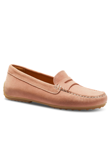Petal Pink Suede Hand Crafted Women's Shoe | Samuel Hubbard Women Shoes | Sam's Tailoring Fine Men Clothing