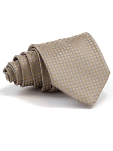 Tan, Sky & White Sartorial Woven Silk NeckTie | Italo Ferretti Ties | Sam's Tailoring Fine Men's Clothing