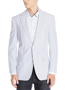 Brock Navy/White Seersucker Suit Separate Jacket | Palm Beach Seasonal Separate Jackets & Pants | Sam's Tailoring Fine Men's Clothing