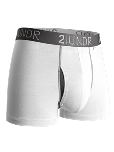 White/Grey 3 Inch Trunk Cut Swing Shift Underwear | 2Undr Trunk Underwear | Sam's Tailoring Fine Men Clothing