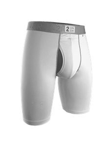 White 9 Inch Power Shift Long Leg Underwear | 2Undr Long Leg Underwear | Sam's Tailoring Fine Men Clothing