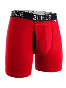 Red/Red Swing Shift 6 Inch Boxer Brief | 2Undr Boxer Brief | Sam's Tailoring Fine Men Clothing