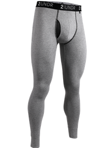 Heather Grey 4-Way Stretch Long John Underwear | 2Undr Long John | Sam's Tailoring Fine Men's Clothing