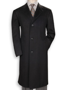 Black Cashmere Overcoat