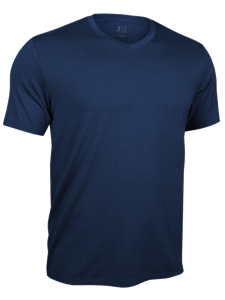 Navy Classic V-Neck Short Sleeve Tee | 2Undr Men's Tee Shirts | Sam's Tailoring Fine Men's Clothing