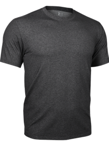 Charcoal Classic Crew Neck Short Sleeve Tee | 2Undr Men's Tee Shirts | Sam's Tailoring Fine Men's Clothing