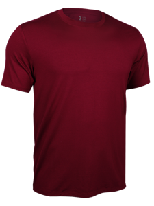 Merlot Classic Crew Neck Short Sleeve Tee | 2Undr Men's Tee Shirts | Sam's Tailoring Fine Men's Clothing