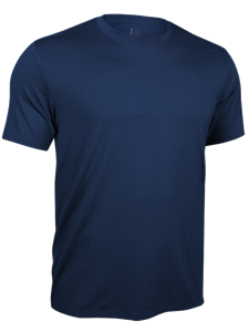 Navy Classic Crew Neck Short Sleeve Tee | 2Undr Men's Tee Shirts | Sam's Tailoring Fine Men's Clothing