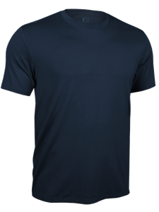 Dark Navy Classic Crew Neck Short Sleeve Tee | 2Undr Men's Tee Shirts | Sam's Tailoring Fine Men's Clothing