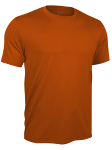 Deep Orange Classic Crew Neck Short Sleeve Tee | 2Undr Men's Tee Shirts | Sam's Tailoring Fine Men's Clothing