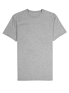 Heather Grey Jersey Fabric Short Sleeve Crew Neck Tee | Vastrm Tees Collection | Sam's Tailoring Fine Men Clothing