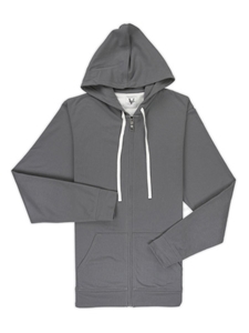 Machine Grey Lightweight Pique Men's PK Hoodie | Vastrm Pullovers Collection | Sam's Tailoring Fine Men Clothing