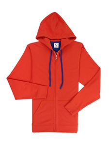 Orange Lightweight Pique Men's PK Hoodie | Vastrm Pullovers Collection | Sam's Tailoring Fine Men Clothing