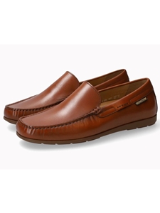 Brandy Leather Lining Nubuck Men's Slip On | Mephisto Slip On Collection | Sam's Tailoring Fine Men's Clothing