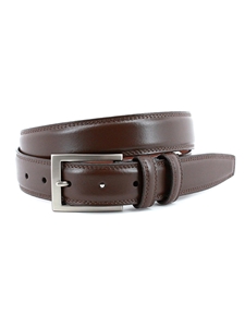 Brown Italian Aniline Leather Dressy Elegance Belt | Torino Leather Dressy Elegance Belts | Sam's Tailoring Fine Men Clothing