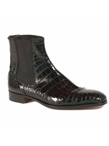 Black Leather Lining & Sole Men's Alligator Boot | Mauri Men's Boots | Sam's Tailoring Fine Men's Shoes