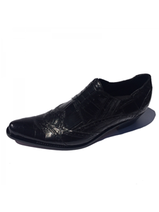 Black Heat Unique Alligator Men's Ankle Boot | Mauri Men's Boots | Sam's Tailoring Fine Men's Shoes